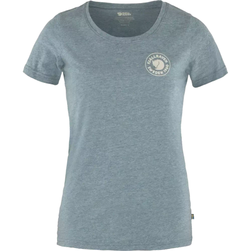 Koszulka Damska Outdoorowa Fjallraven 1960 Logo T-shirt W  - Indigo Blue-Melange