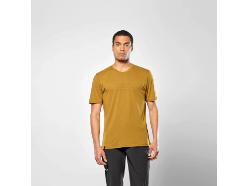 Koszulka męska Salewa Eagle Poem Dry T-Shirt M - golden brown